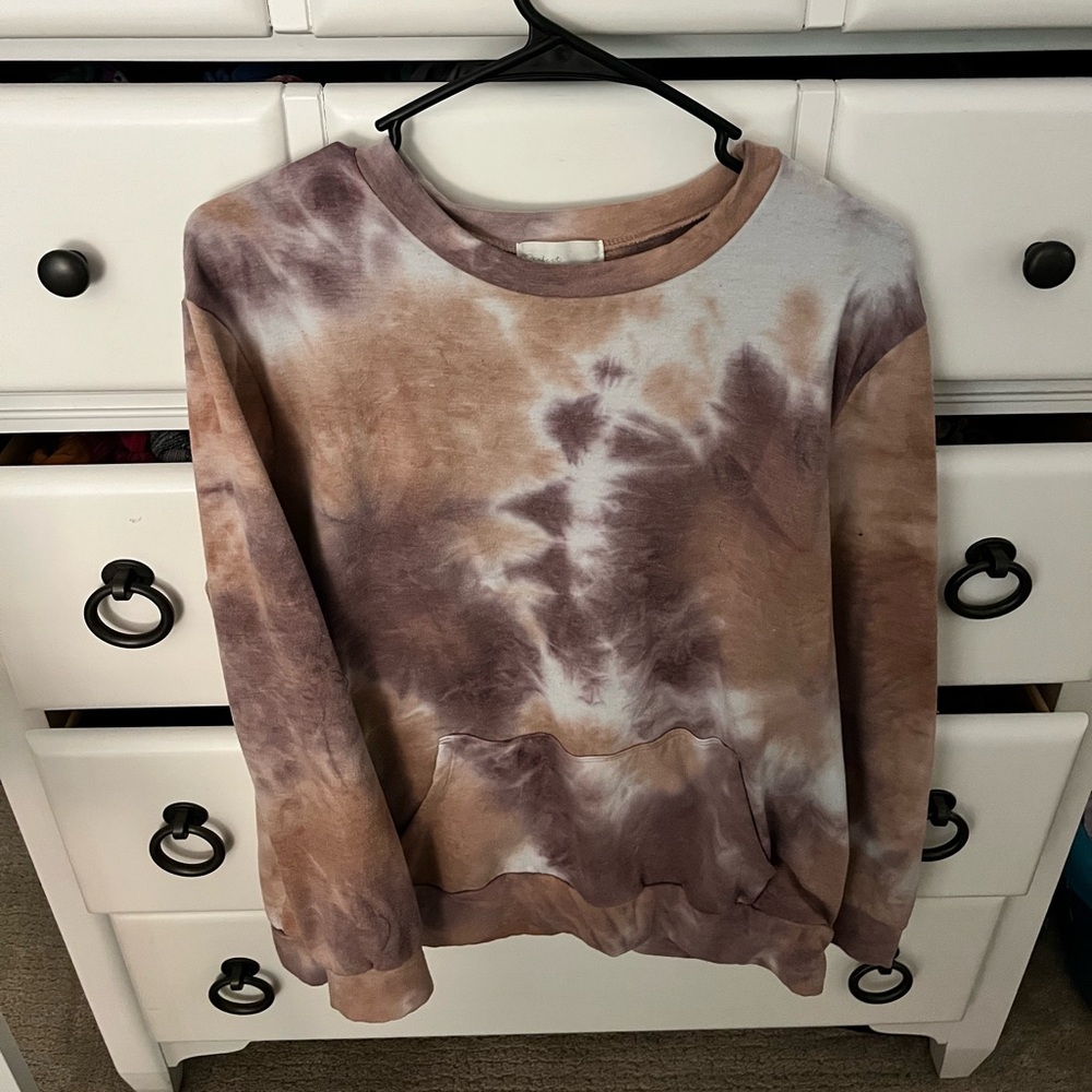 Tie-Dye Crew Neck Sweater
